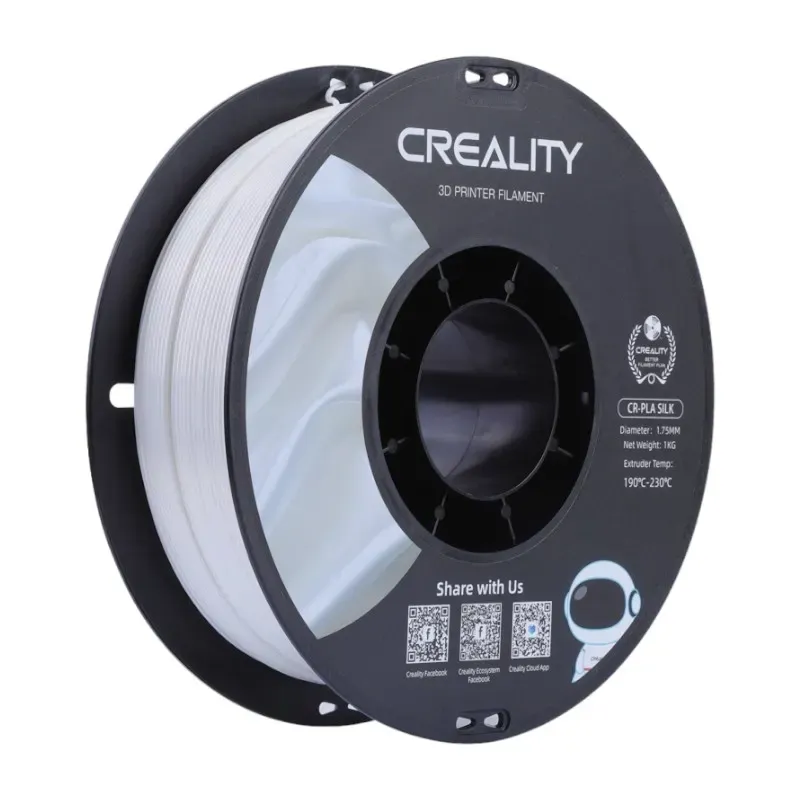 CR-Silk PLA filament Creality (Valge) universaalne