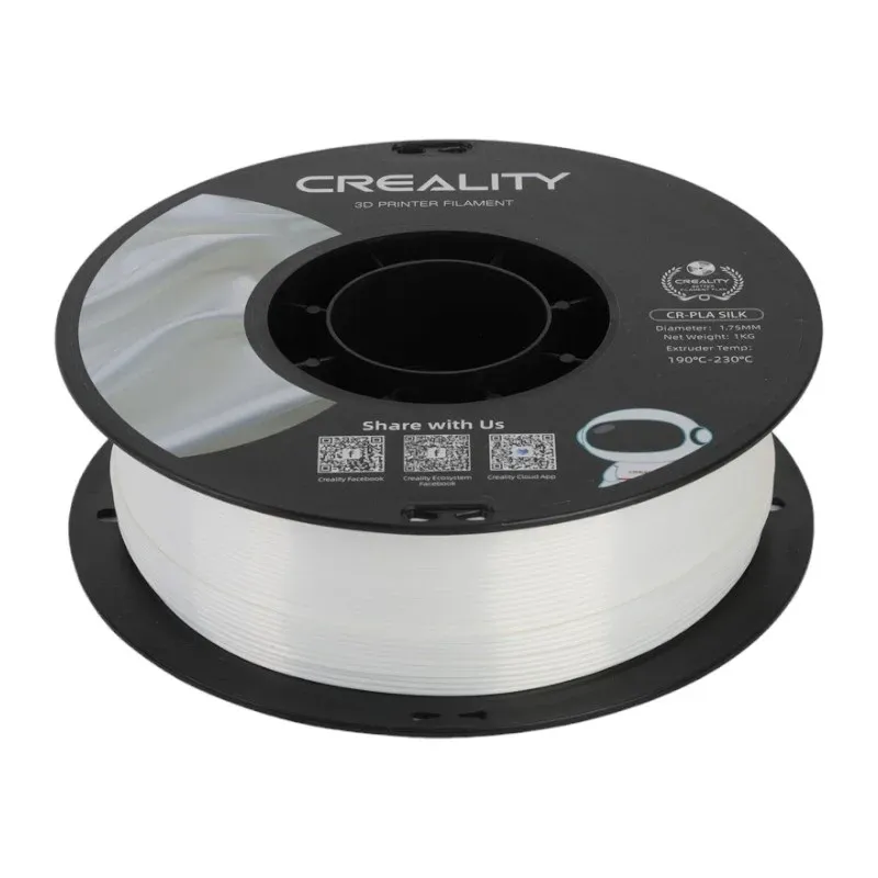 CR-Silk PLA filament Creality (Valge) universaalne