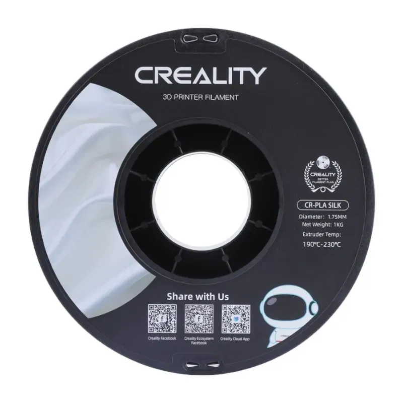 CR-Silk PLA filament Creallity (Hõbe) universaalne