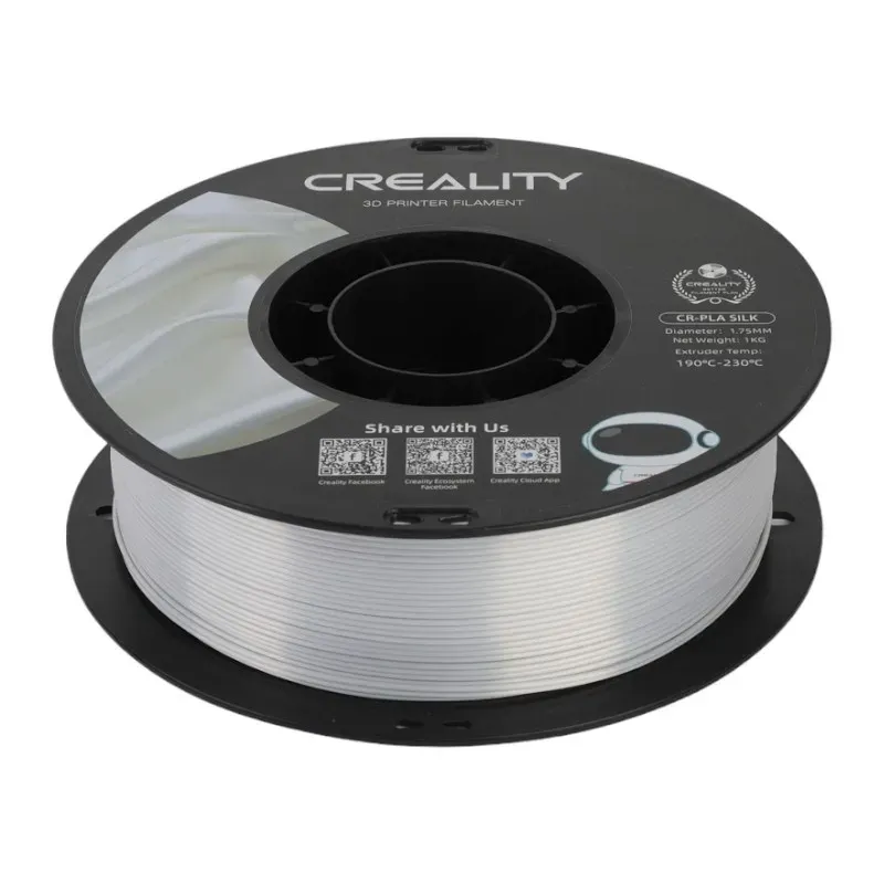 CR-Silk PLA filament Creallity (Hõbe) universaalne