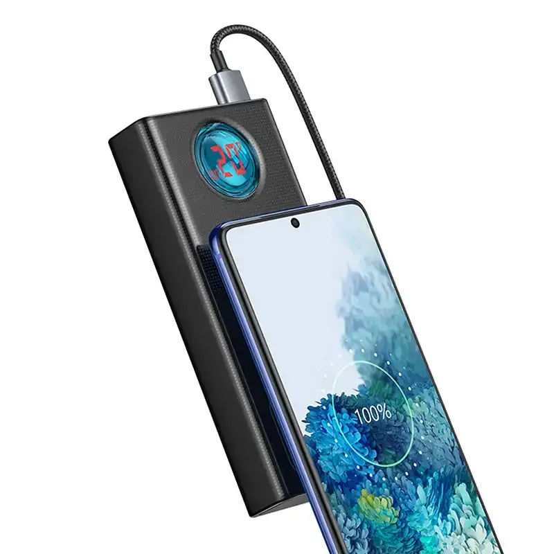 Powerbank Baseus Amblight 30000mAh, 4xUSB, USB-C, 65W (must) universaalne