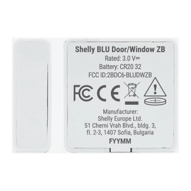 Shelly BLU Ukse/Aknasensor ZB Zigbee, Bluetooth universaalne