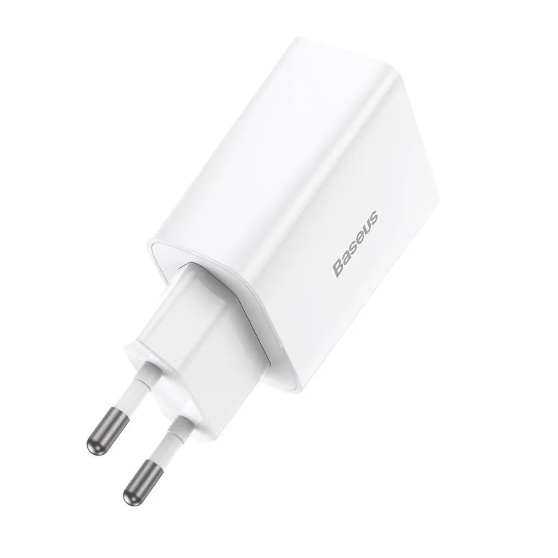 Baseus Speed Mini Kiirlaadija, USB-C, PD, 3A, 20W (valge) universaal