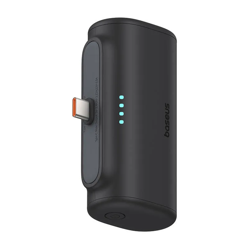 Baseus Compact 5000mAh Powerbank, 20W, USB-C (must) universaalne