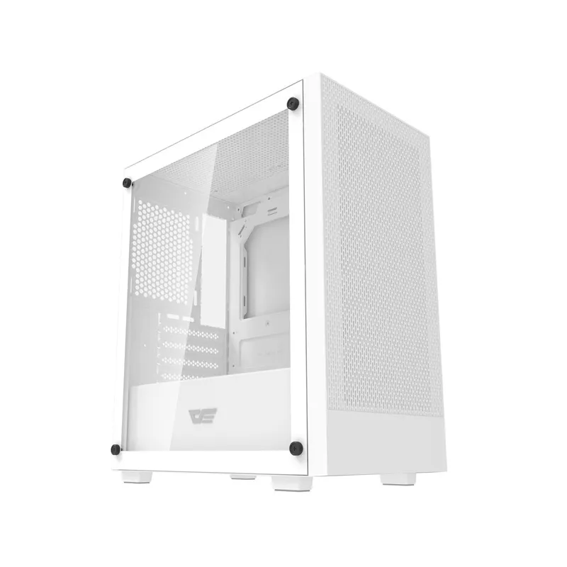 Darkflash M305 arvutikarp ilma ventilaatoriteta (Valge) universaalne