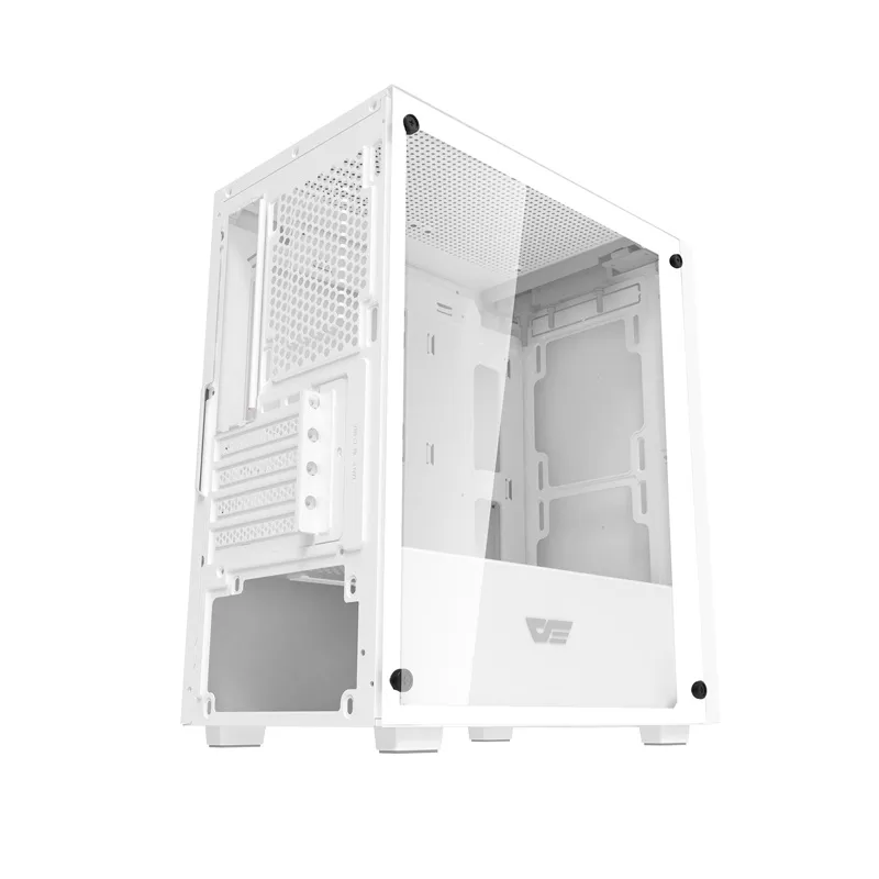 Darkflash M305 arvutikarp ilma ventilaatoriteta (Valge) universaalne