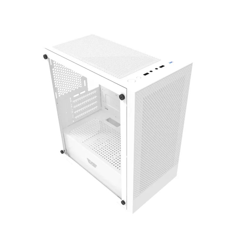 Darkflash M305 arvutikarp ilma ventilaatoriteta (Valge) universaalne