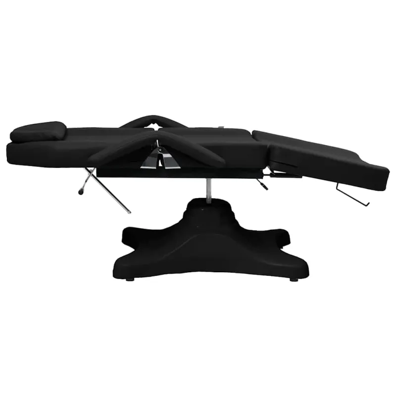 Masažinis stalas, juodos spalvos, 180x62x(86,5-118)cm