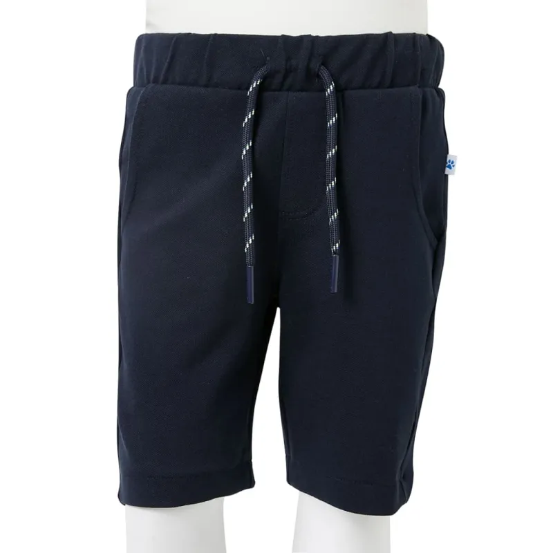 Vaikiški šortai su sutraukiama juostele, tamsiai mėlyni, 92 dydžio