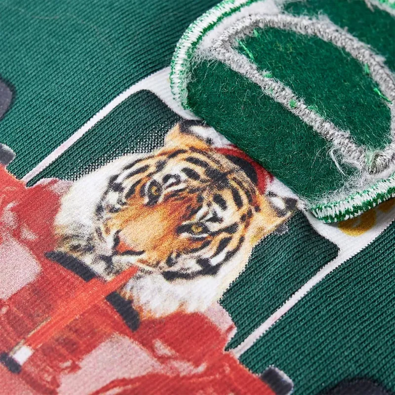 Vaikiški marškinėliai ilgomis rankovėmis, žalios spalvos, 128 dydžio