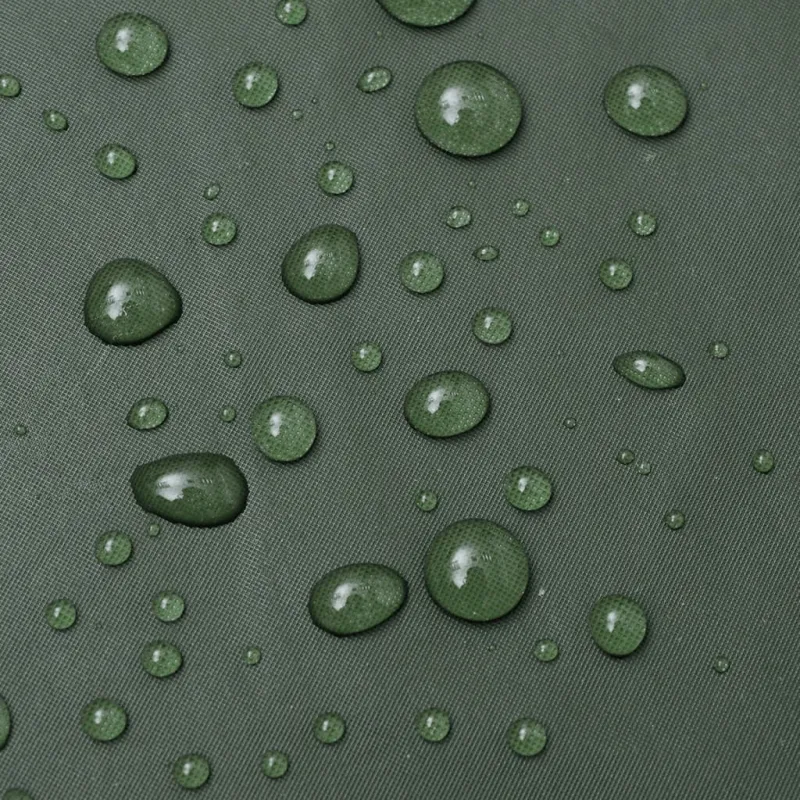 Neperšlampamas ilgas lietpaltis su gobtuvu, žalias L