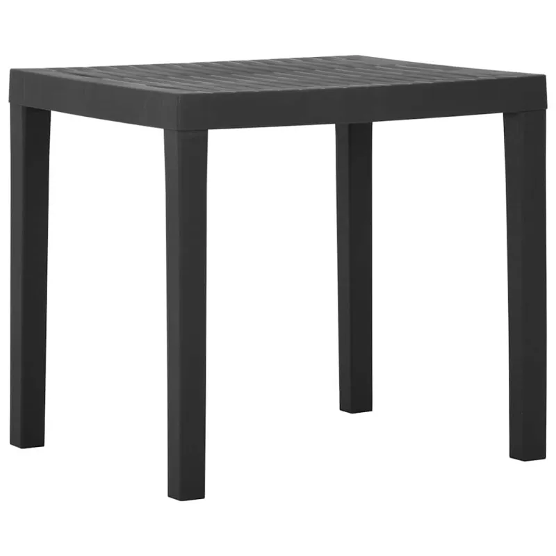 Sodo pöytä, harmaa, 79x65x72 cm, muovi