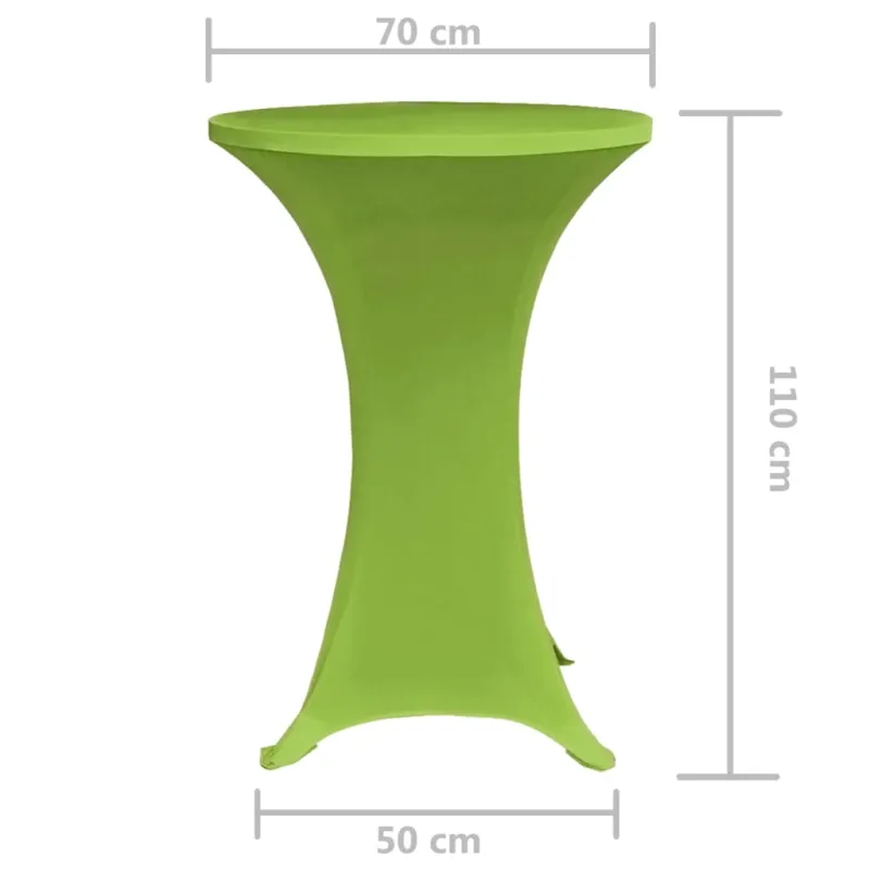 tampri staltiesė, skersmuo 70 cm, 2 vnt., žalios spalvos