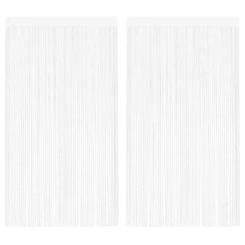 Virvelinės užuolaidos, 2vnt., 100x250cm, baltos spalvos