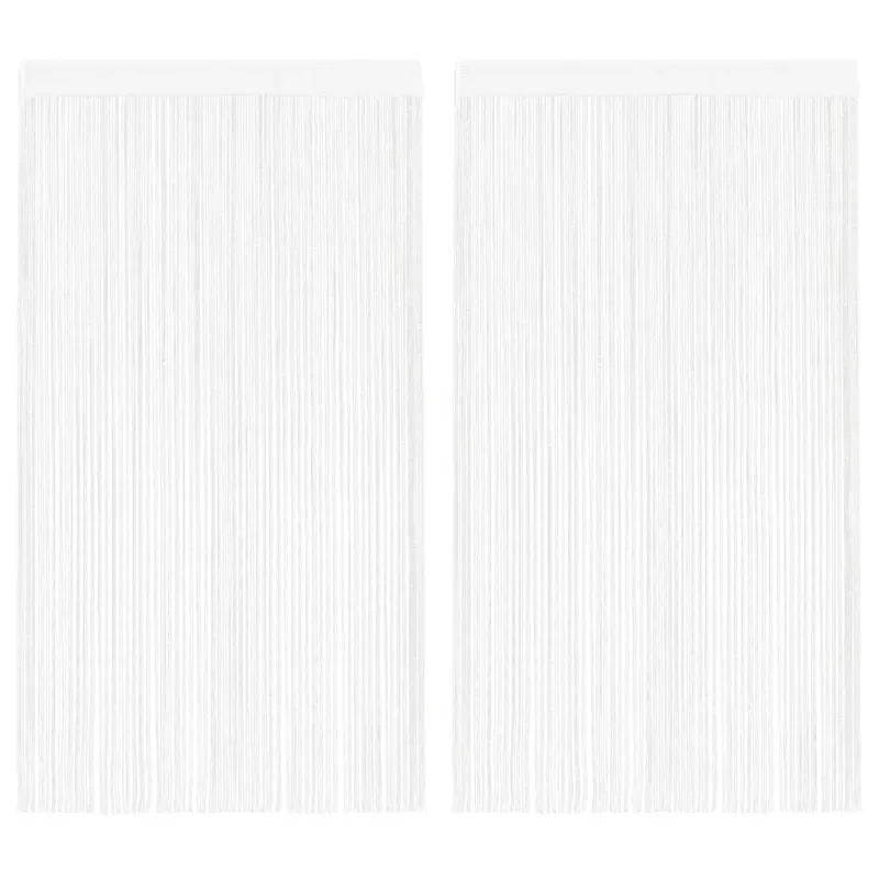 Virvelinės užuolaidos, 2vnt., 140x250cm, baltos spalvos