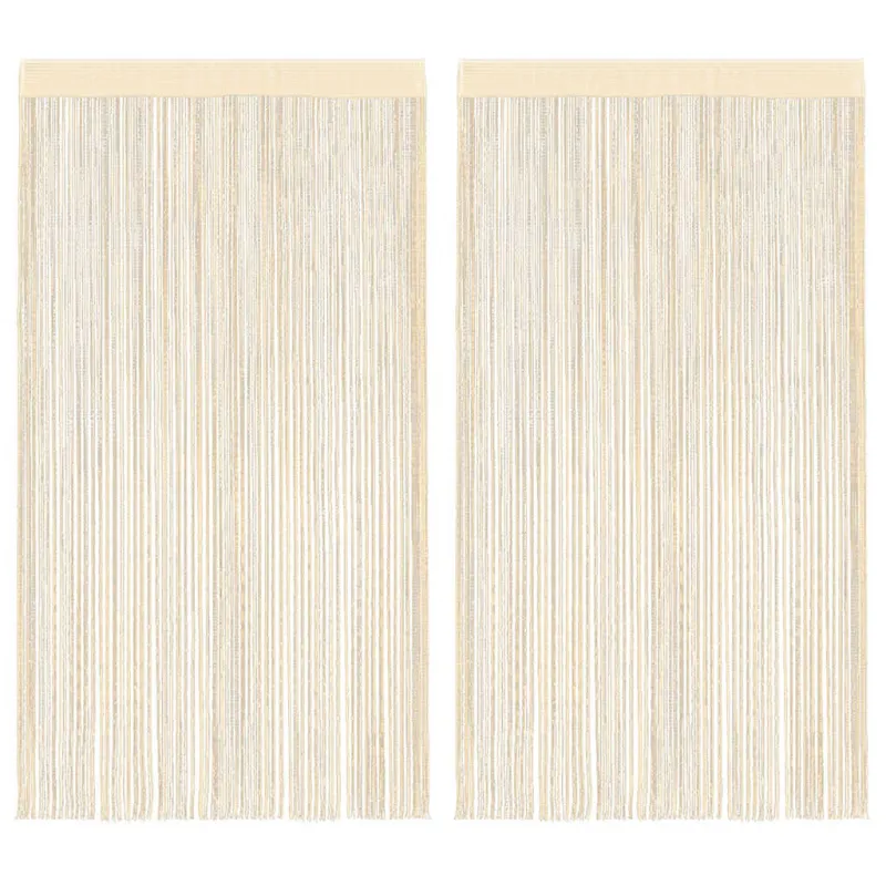 Virvelinės užuolaidos, 2vnt., 100x250cm, kreminės spalvos