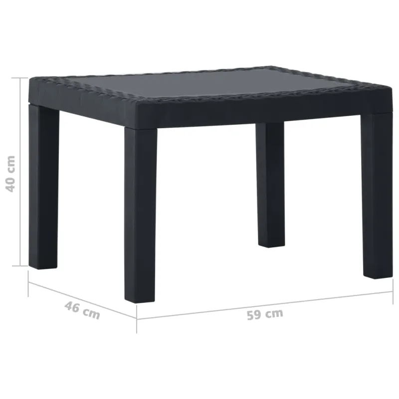 Sodo komplekti, 3 osainen, harmaa, muovi, pehmusteilla