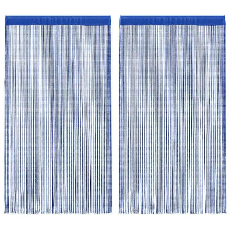 Virvelinės užuolaidos, 2vnt., 100x250cm, mėlynos spalvos