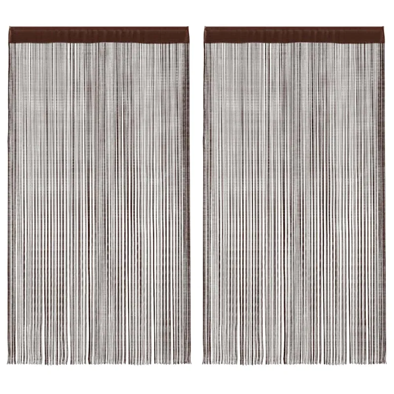 Virvelinės užuolaidos, 2vnt., 140x250cm, rudos spalvos