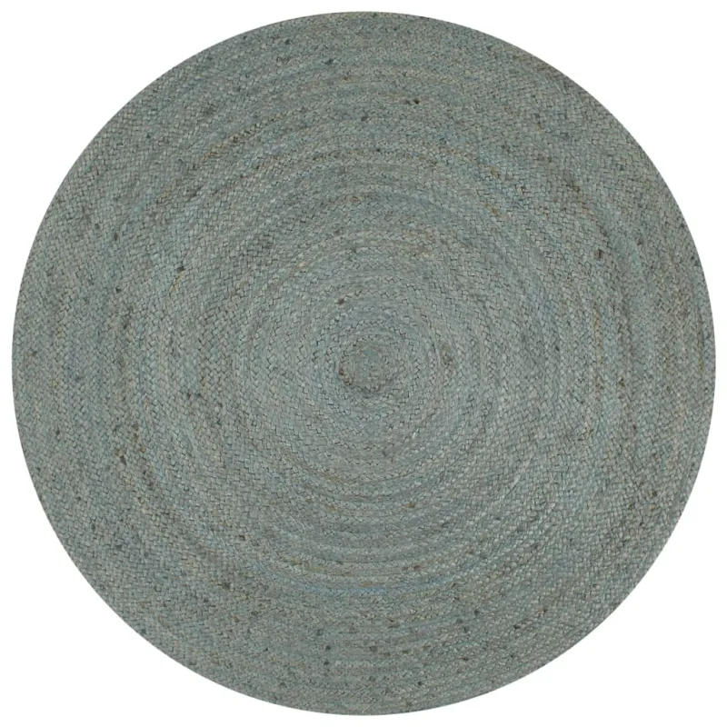 Kilimas, alyv. žal. sp., 150cm, džiutas, apval., rankų darbo