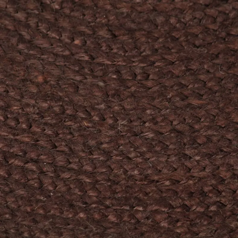 Kilimas, rudas, 90cm, džiutas, apvalus, rankų darbo