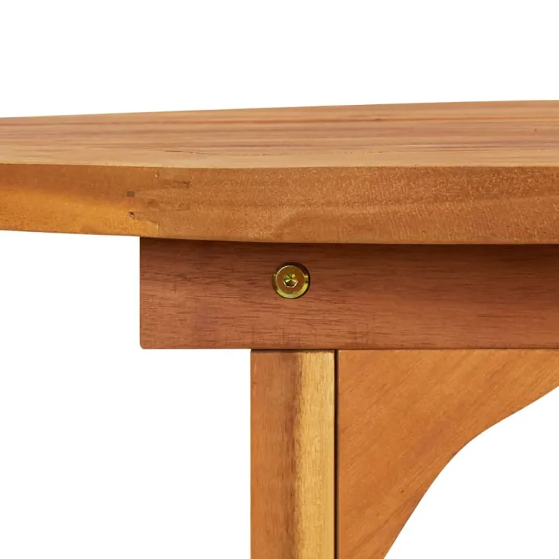 Sodo ruokapöytä, 220x90x75 cm, akatiamateriaalista massiivipuuta