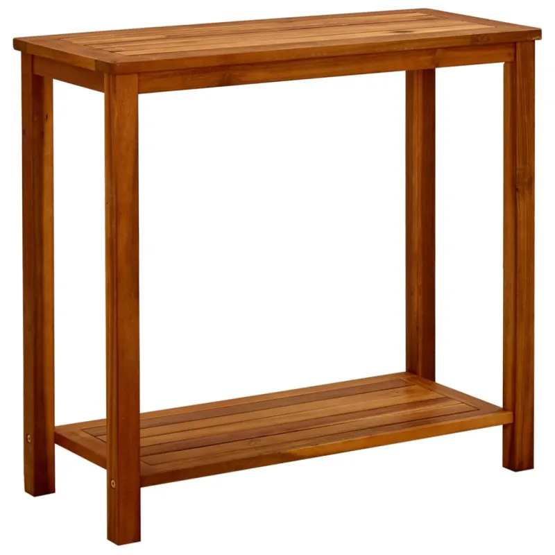 Konsolinis sodo staliukas, 80x35x75cm, akatsiasta massiivipuuta