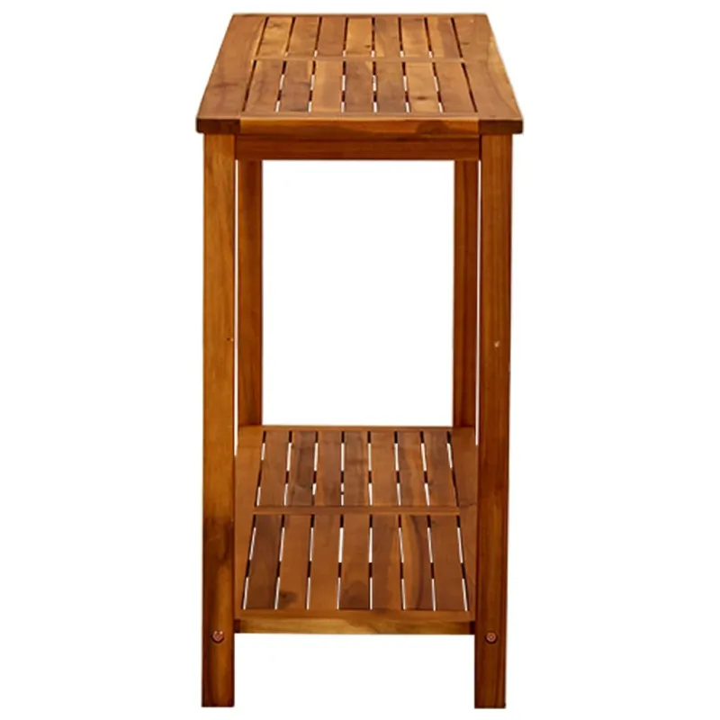 Konsolinis sodo staliukas, 110x40x75cm, akatsiapuu