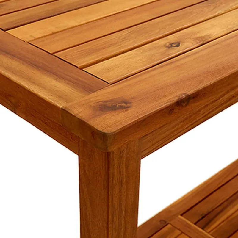 Konsolinis sodo staliukas, 110x40x75cm, akatsiapuu