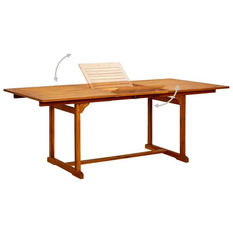 Sodo valguslaud, (150–200) x 100 x 75 cm, akatsiamänd