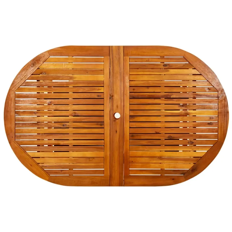 Sodo ruokapöytä, (160–240) x 100 x 75 cm, akasiapuuta