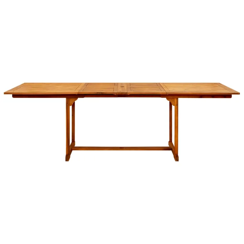 Sodo ruokapöytä, (160–240) x 100 x 75 cm, akasiapuuta
