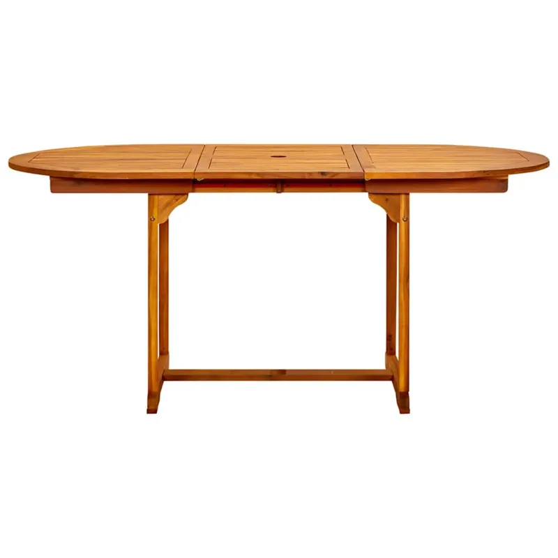 Sodo ruokapöytä, (120–170) x 80 x 75 cm, akaasiapuu