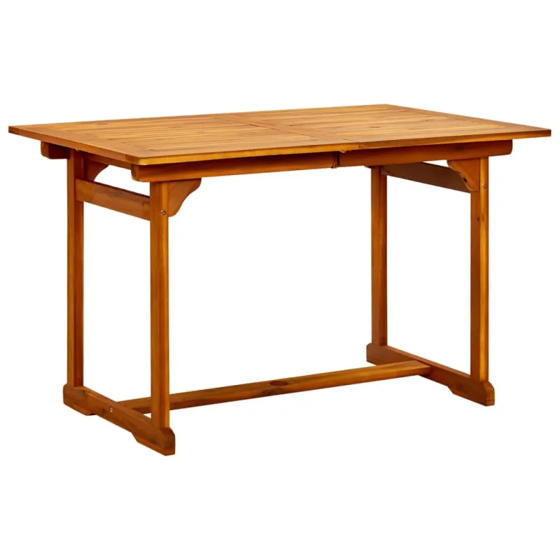 Sodo ruokapöytä, (120–170) x 80 x 75 cm, akasiamainen massiivipuu