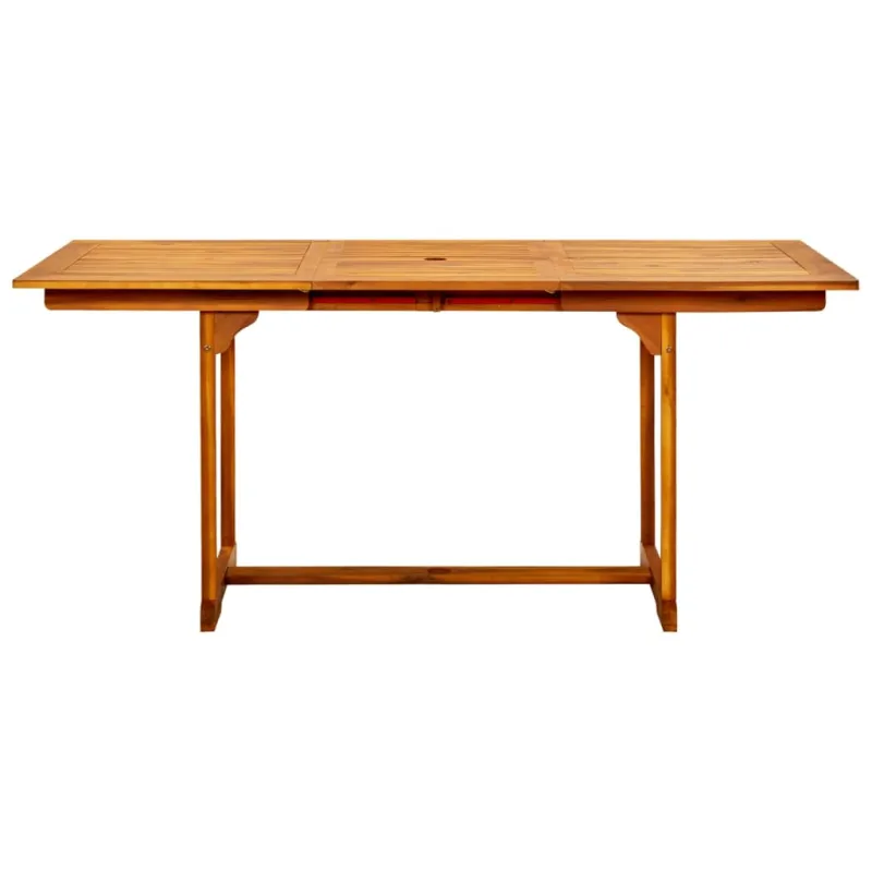 Sodo ruokapöytä, (120–170) x 80 x 75 cm, akasiamainen massiivipuu