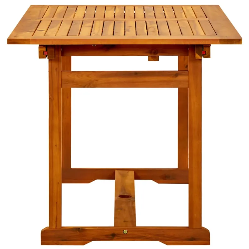 Sodo ruokapöytä, (120–170) x 80 x 75 cm, akasiamainen massiivipuu