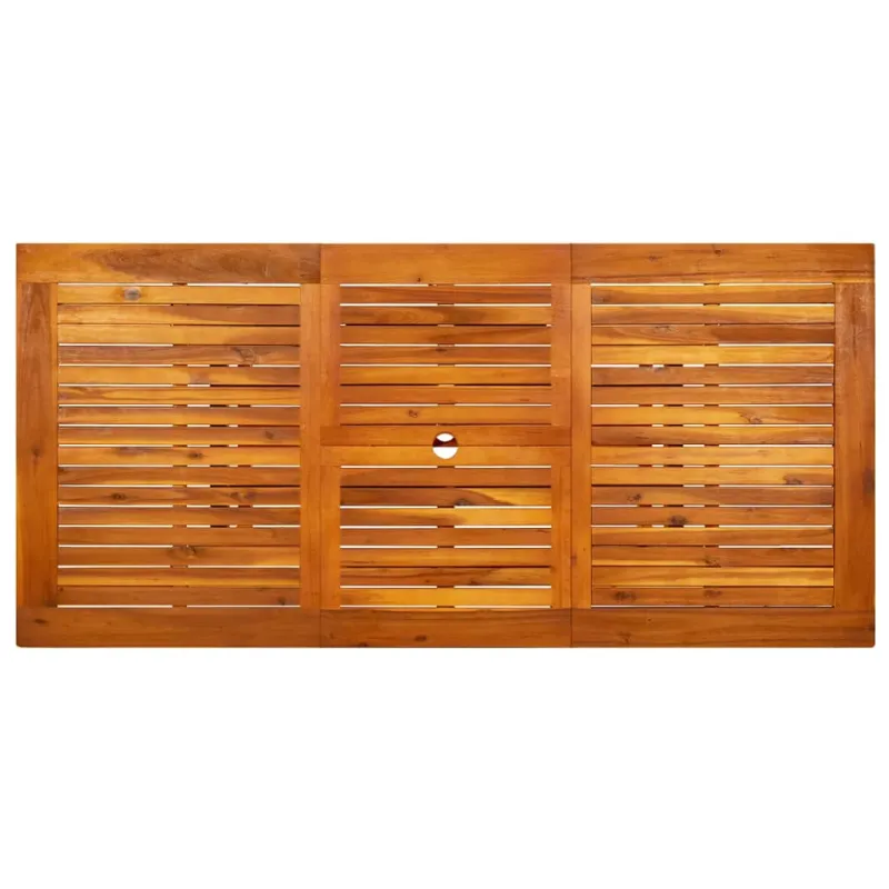 Sodo ruokapöytä, (120–170) x 80 x 75 cm, akasiamainen massiivipuu