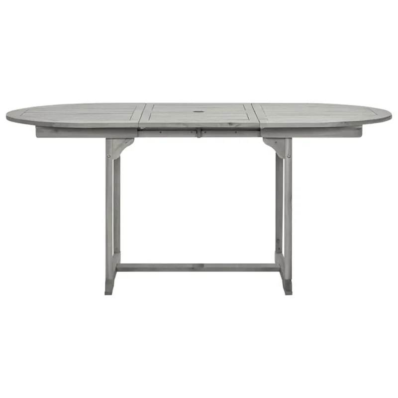 Sodo ruokapöytä, (120–170) x 80 x 75 cm, akasiamainen massiivipuu