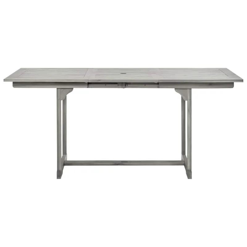 Sodo ruokapöytä, (120–170) x 80 x 75 cm, akasiamainen massiivipuu