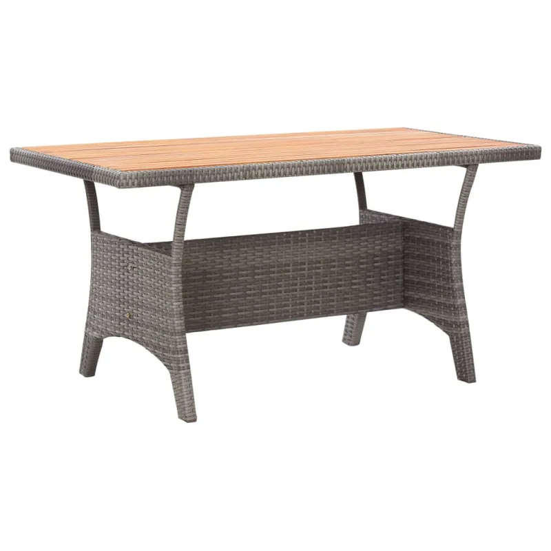 Sodo pöytätaso, harmaa, 120x70x66cm, akasiapuun massiivipinta
