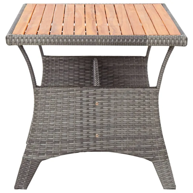 Sodo pöytätaso, harmaa, 120x70x66cm, akasiapuun massiivipinta