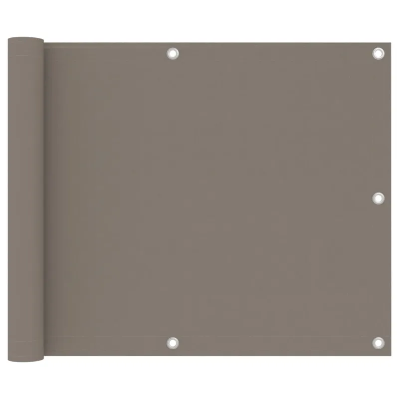 Balkono pertvara, taupe spalvos, 75x500cm, oksfordo audinys