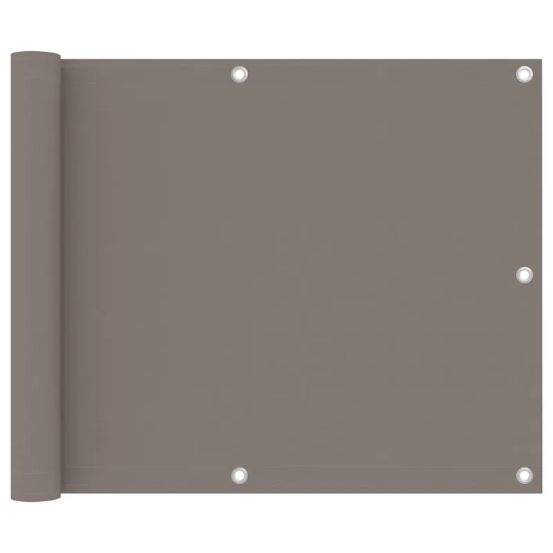 Balkono pertvara, taupe spalvos, 75x600cm, oksfordo audinys