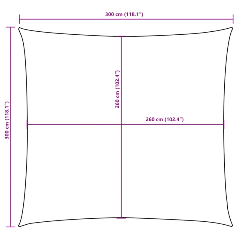 Uždanga nuo saulės, antracito, 3x3m, oksfordo audinys