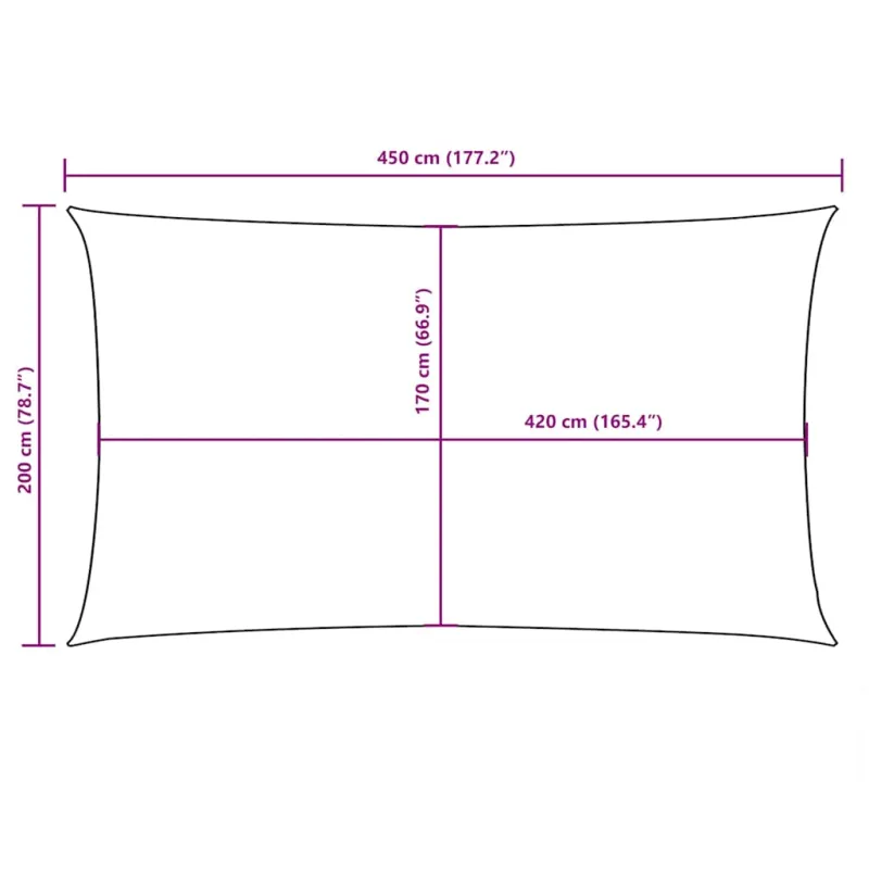 Uždanga nuo saulės, antracito, 2x4,5m, oksfordo audinys