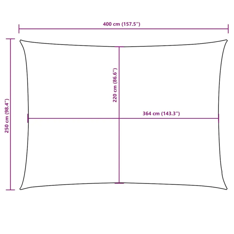 Uždanga nuo saulės, antracito, 2,5x4m, oksfordo audinys
