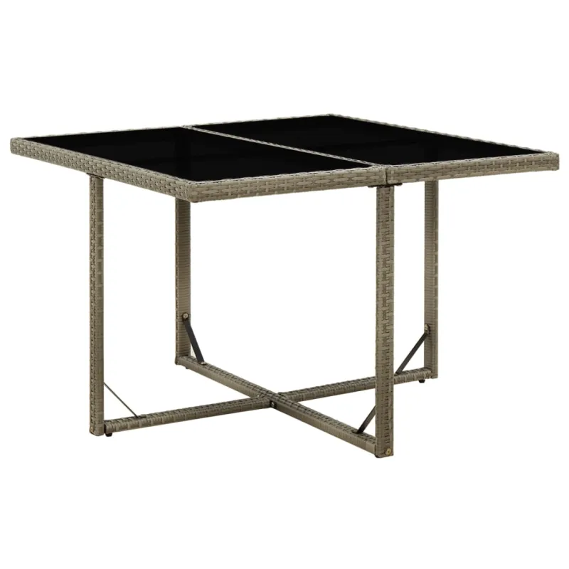 Sodo pöytätaso, harmaa, 109x107x74 cm, polyratasta ja lasia