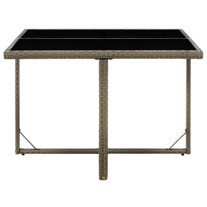 Sodo pöytätaso, harmaa, 109x107x74 cm, polyratasta ja lasia