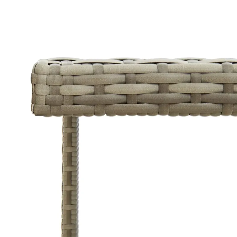 Sodo pöytätaso, harmaa, 109x107x74 cm, polyratasta ja lasia