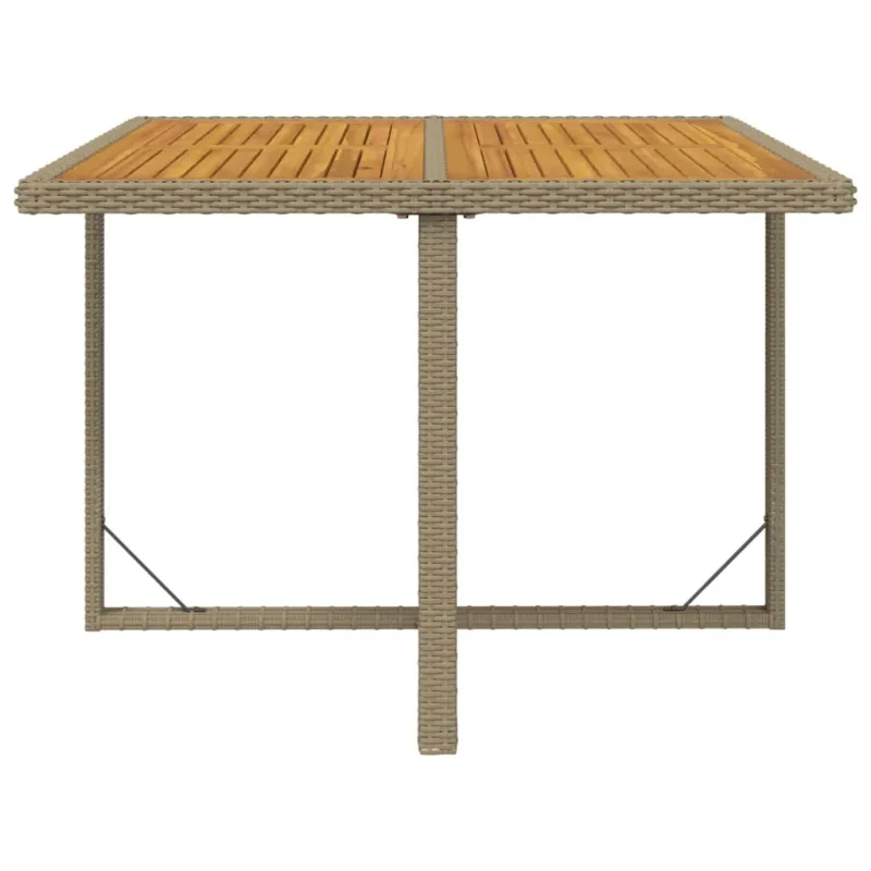 Sodo pöytätaso, hiekka, 109x107x74cm, polyratasta ja akasiapuuta